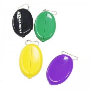 실리콘 타원형 동전 지갑 동전 가방, 남자 \\\\ \'s/women의 가방, 체인, 음식 등급 실리콘 백, 환경 친화적이고 방수