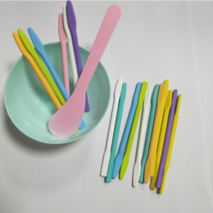 실리콘 교반 스틱 수지 믹싱 스틱 페이셜 메이크업 스틱, 혼합 수지 액체 페인트 에폭시 수지 DIY 공정